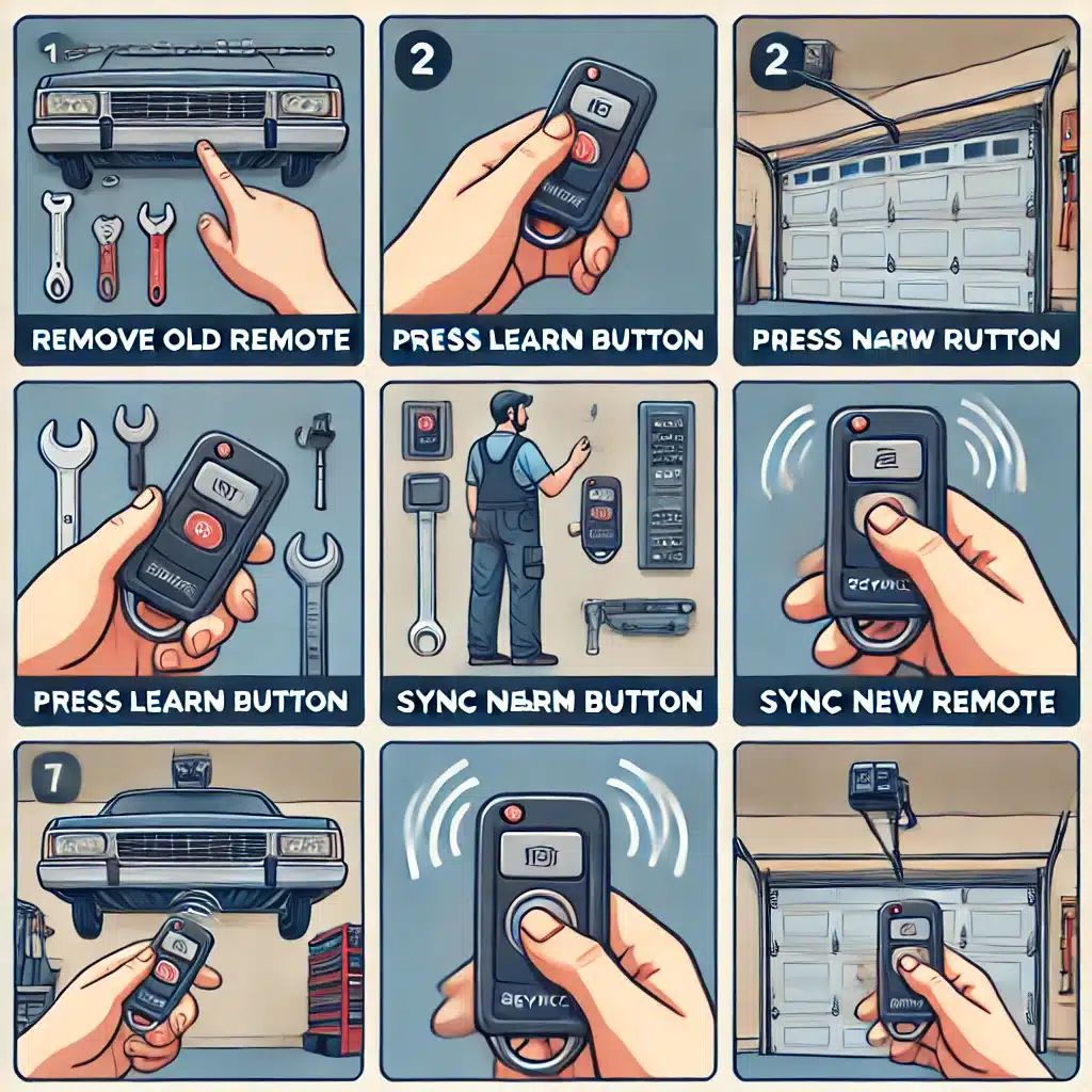 how to replace garage door opener remote